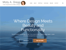 Tablet Screenshot of mollygregg.com